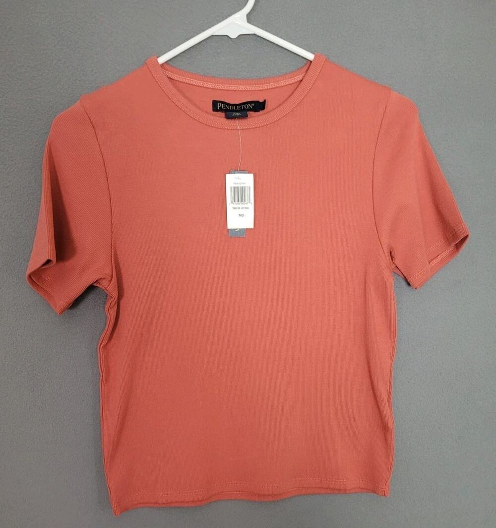 Pendleton Top Womens Rib Baby T-Shirt Medium